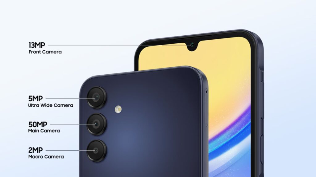 Samsung A15 camera specs